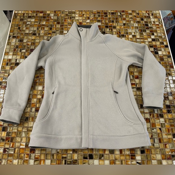 REI Women’s Light Gray Full Zipper Jacket Coat~ Funnel Neck~Size XL~Ex Cond! - Picture 2 of 11